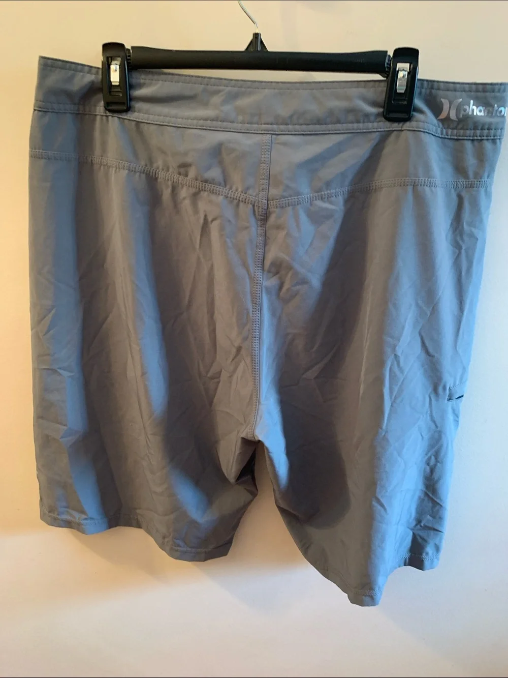 Hurley Gray Men's Swim Board Shorts with Drawstring Waist Phantom